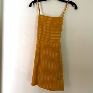 Mustard yellow mini dress